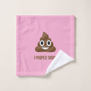 Ich habe heute Gekackt, die Emoji-Pink-Version zu Waschlappen