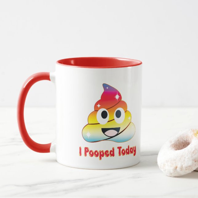 ich habe heute gekackt tasse (Mit Donut)
