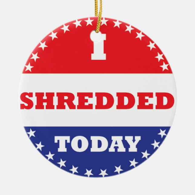 Ich habe heute geschreddert keramik ornament (Vorne)