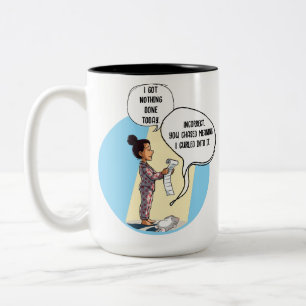 Ich habe heute nichts getan Katzen Humor Zweifarbige Tasse