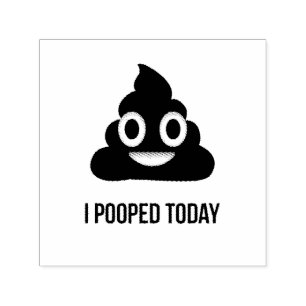 Ich habe heute Poo Emoji Gekackt Permastempel