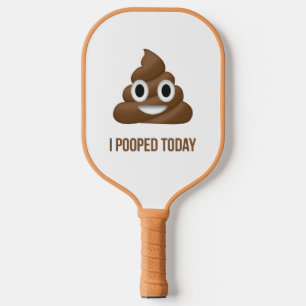 Ich habe heute Poo Emoji Gekackt Pickleball Schläger