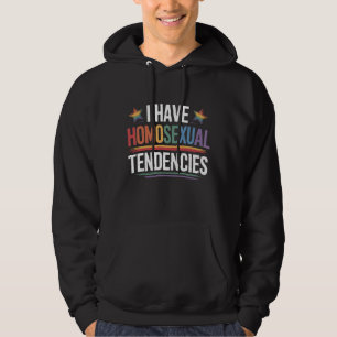 Ich habe homosexuelle Neigungen LGBTQ Stolz Regenb Hoodie