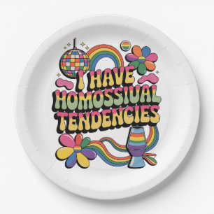 Ich habe homosexuelle Tendenzen LGBT Prix Monat Pappteller