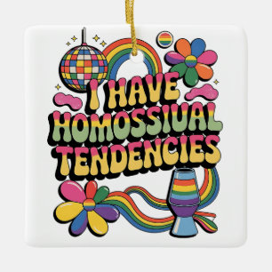 Ich habe homosexuelle Tendenzen Monat des LGBT Sto Keramikornament