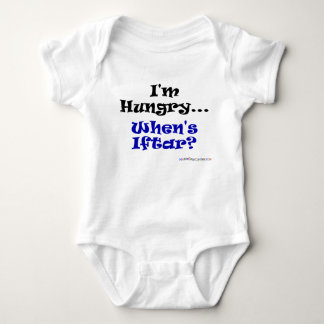 Ich habe. Hunger. Wann ist Iftar? Baby Strampler