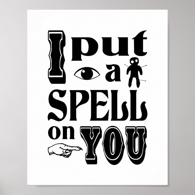 ICH HABE IHNEN EIN SPIEL AUF DAS Funny Halloween Poster (Vorne)