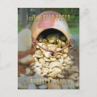 Ich habe im Sommer Oregon das Goldene Fieber bekom Postkarte