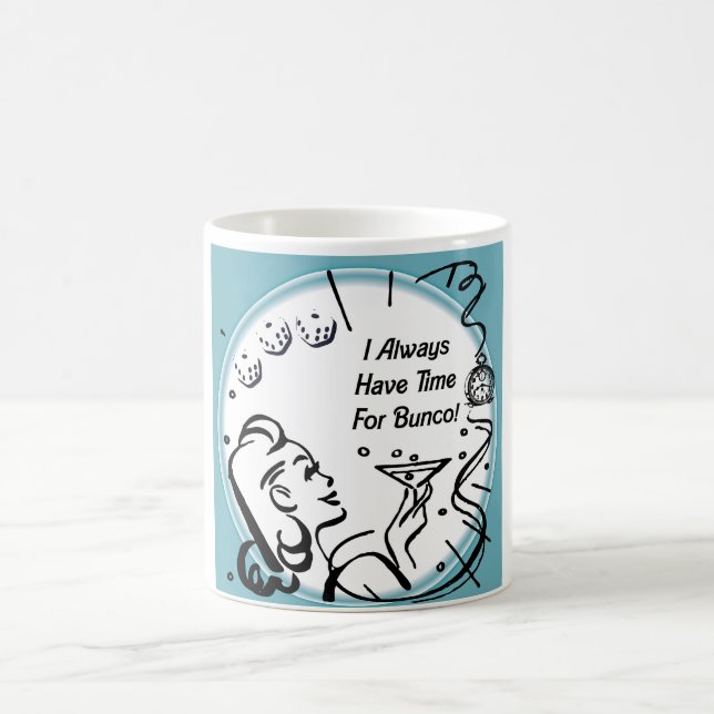 Ich habe immer Zeit für Bunco durch Artinspired Kaffeetasse (Mittel)