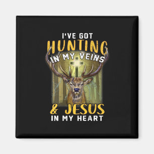 Ich habe in meinen Adern Jesus in meinem Herzen Go Magnet