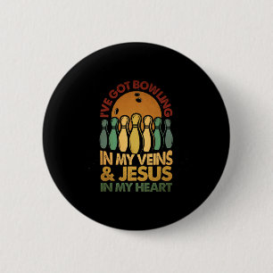 Ich habe in meinen Adern Jesus in meinem Herzklopf Button