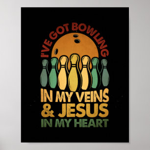 Ich habe in meinen Adern Jesus in meinem Herzklopf Poster