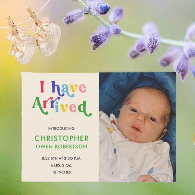 Ich habe jede Geburtserklärung eines Babys beim Fo Ankündigung (Von Creator hochgeladen)