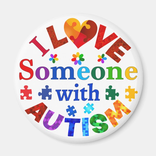 Ich habe jemanden mit AUTISM Liebe Magnet (Vorne)