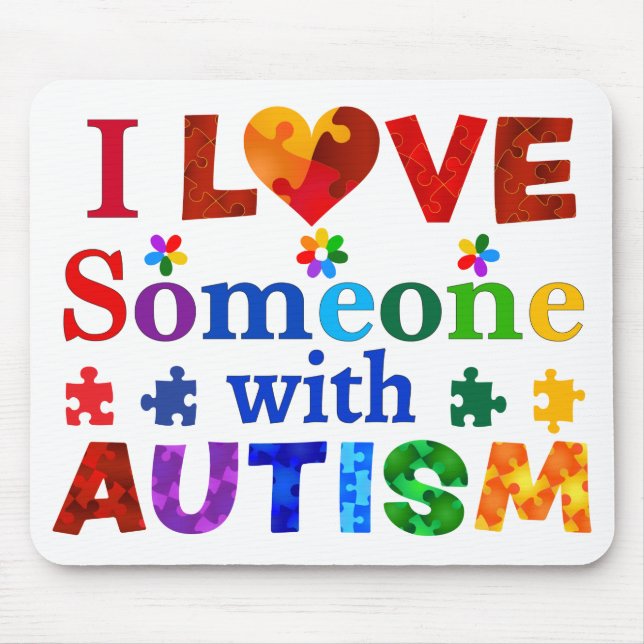 Ich habe jemanden mit AUTISM Liebe Mousepad (Vorne)