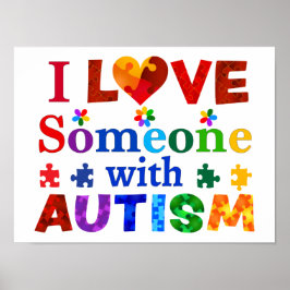 Ich habe jemanden mit AUTISM Liebe Poster
