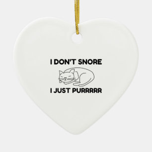 Ich habe keine Schnauze Keramik Ornament