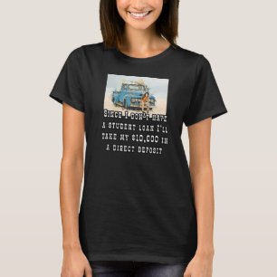 Ich habe keine Studienkredit-Schulden Motorrad-Bik T-Shirt