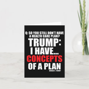 Ich habe... Konzepte für einen Plan, Trump 2024 zu Karte