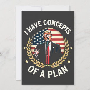 Ich habe Konzepte für einen Plan Trump-Wahldebatte Einladung