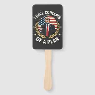 Ich habe Konzepte für einen Plan Trump-Wahldebatte Fächer