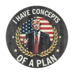 Ich habe Konzepte für einen Plan Trump-Wahldebatte Schneidebrett