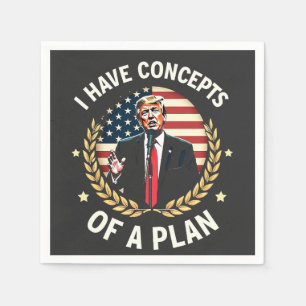 Ich habe Konzepte für einen Plan Trump-Wahldebatte Serviette