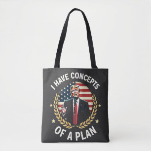 Ich habe Konzepte für einen Plan Trump-Wahldebatte Tasche