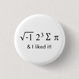 Ich habe Kuchen gegessen und es gefiel mir! Math B Button