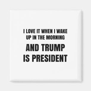 Ich habe Liebe, als ich morgens Weckte und Trump i Magnet