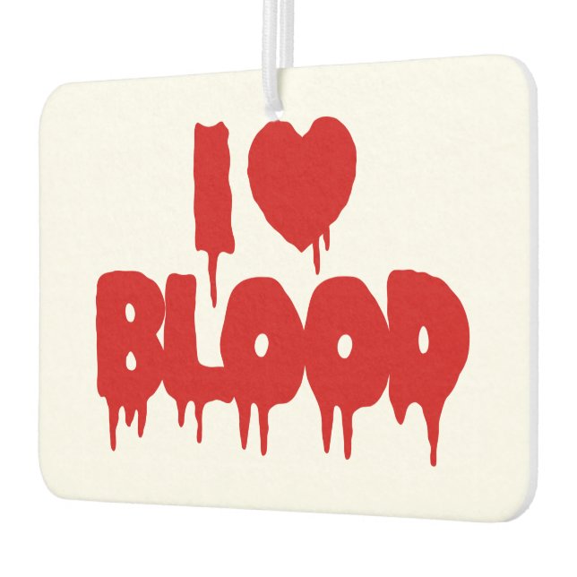 ICH HABE [LIEBE] BLUT AUTOLUFTERFRISCHER (Links)