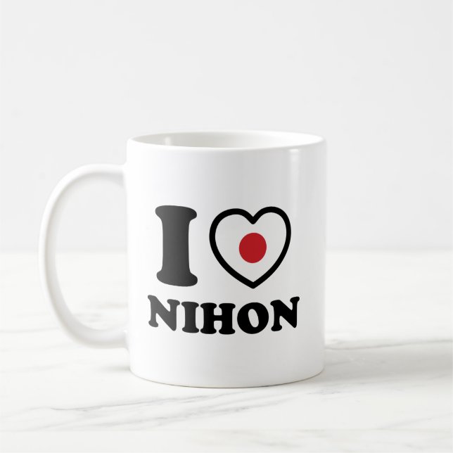 ICH HABE [LIEBE] NIHON KAFFEE TASSE (Links)