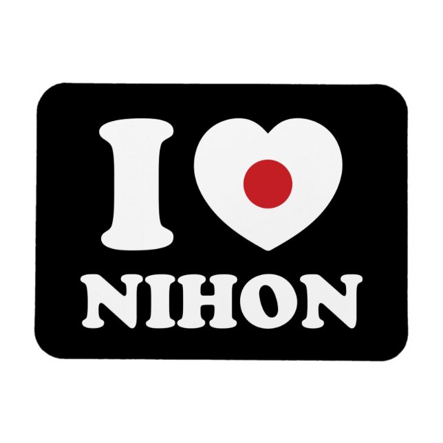 ICH HABE [LIEBE] NIHON MAGNET (Horizontal)