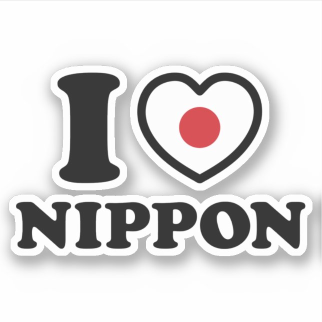ICH HABE [LIEBE] NIPPON AUFKLEBER (Vorderseite)
