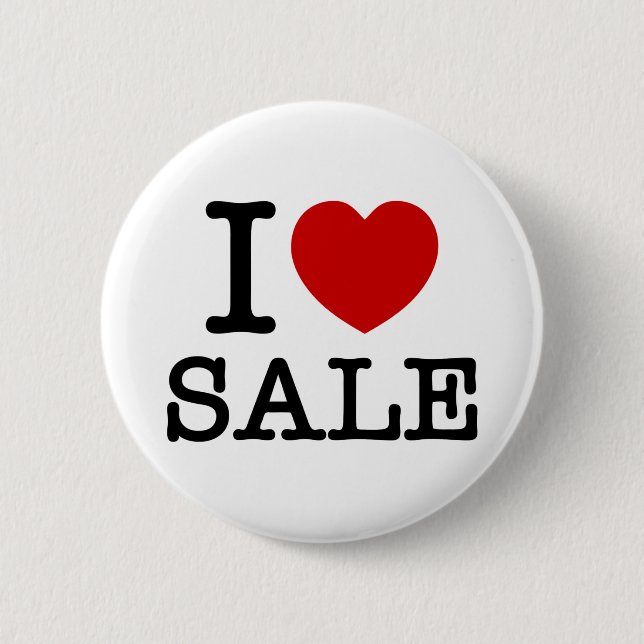 ICH HABE [LIEBE] VERKAUF BUTTON (Vorderseite)
