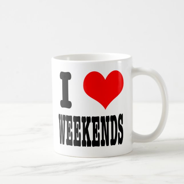 ICH HABE (LIEBE) WOCHEN KAFFEETASSE (Rechts)