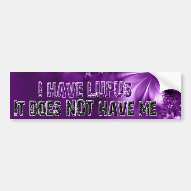 Ich habe LUPUS. er hat mich NICHT Autoaufkleber (Vorne)