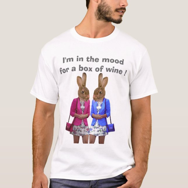 Ich habe Lust auf eine Weinkiste T-Shirt (Vorderseite)