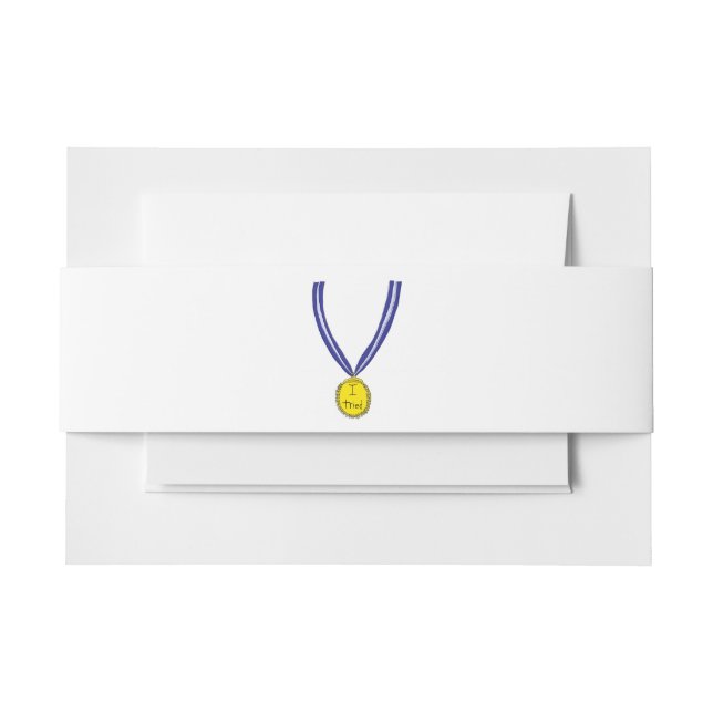 Ich habe Medaille getestet Einladungsbanderole (Vorderseite Beispiel)