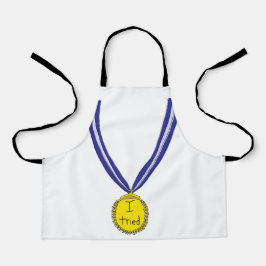 Ich habe Medaille getestet Schürze