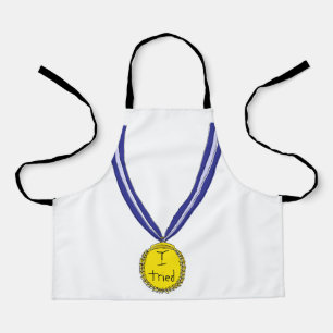 Ich habe Medaille getestet Schürze