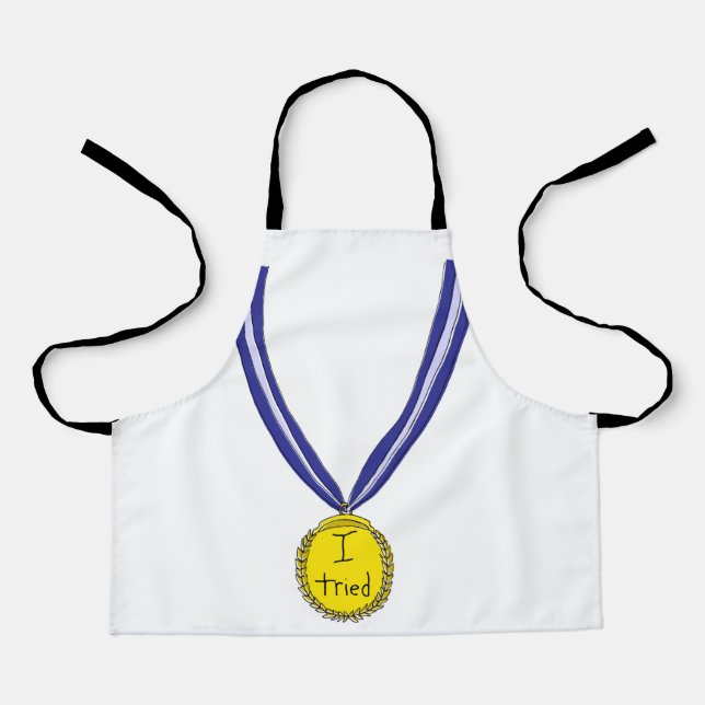 Ich habe Medaille getestet Schürze (Vorderseite)