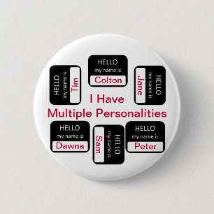 Ich habe mehrfache Persönlichkeits-Knopf Button
