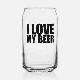 Ich habe mein Bier Liebe Dosenglas