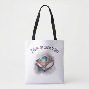Ich habe mein Buch geschlossen, um hier zu sein Tasche