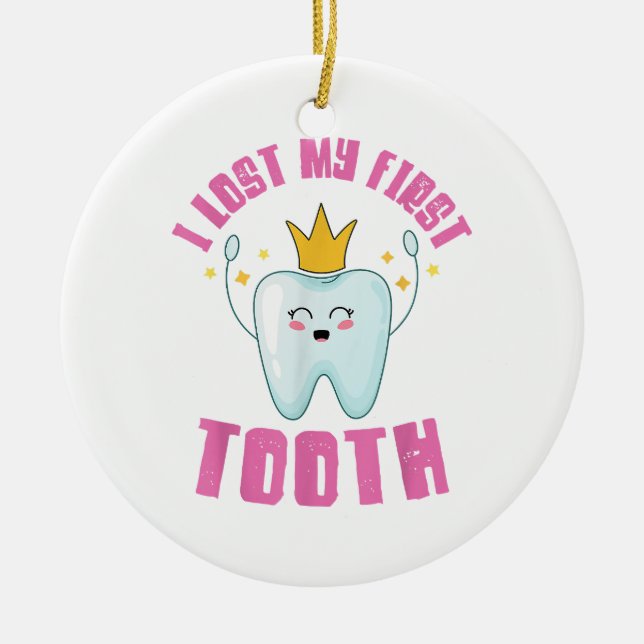 Ich habe mein erstes Zelt-Zelt-out-Kindergeschenk  Keramik Ornament (Vorne)