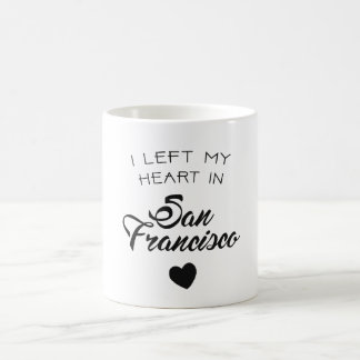 Ich habe mein Herz in San Francisco links Kaffeetasse