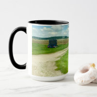 Ich habe mein Herz in Wisconsin Kaffee-Tasse Links