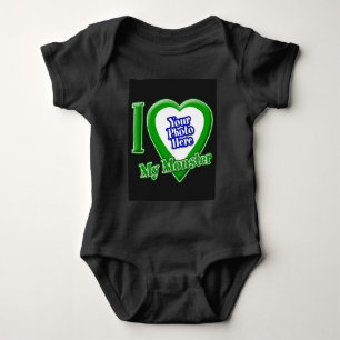 Ich habe mein Monster mit Ihrem Foto-Kinderanzug L Baby Strampler