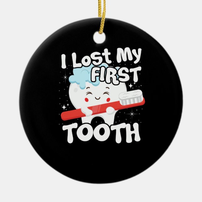Ich habe mein Niedliches Baby Tooth-Geschenk verlo Keramik Ornament (Vorne)